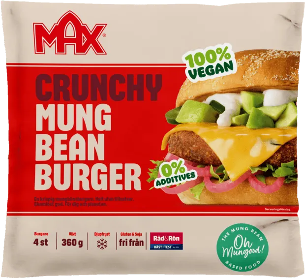 Förpackning Organic Mung Bean Burger